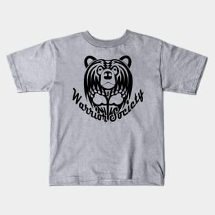 Warrior Society (Bear Black) Kids T-Shirt